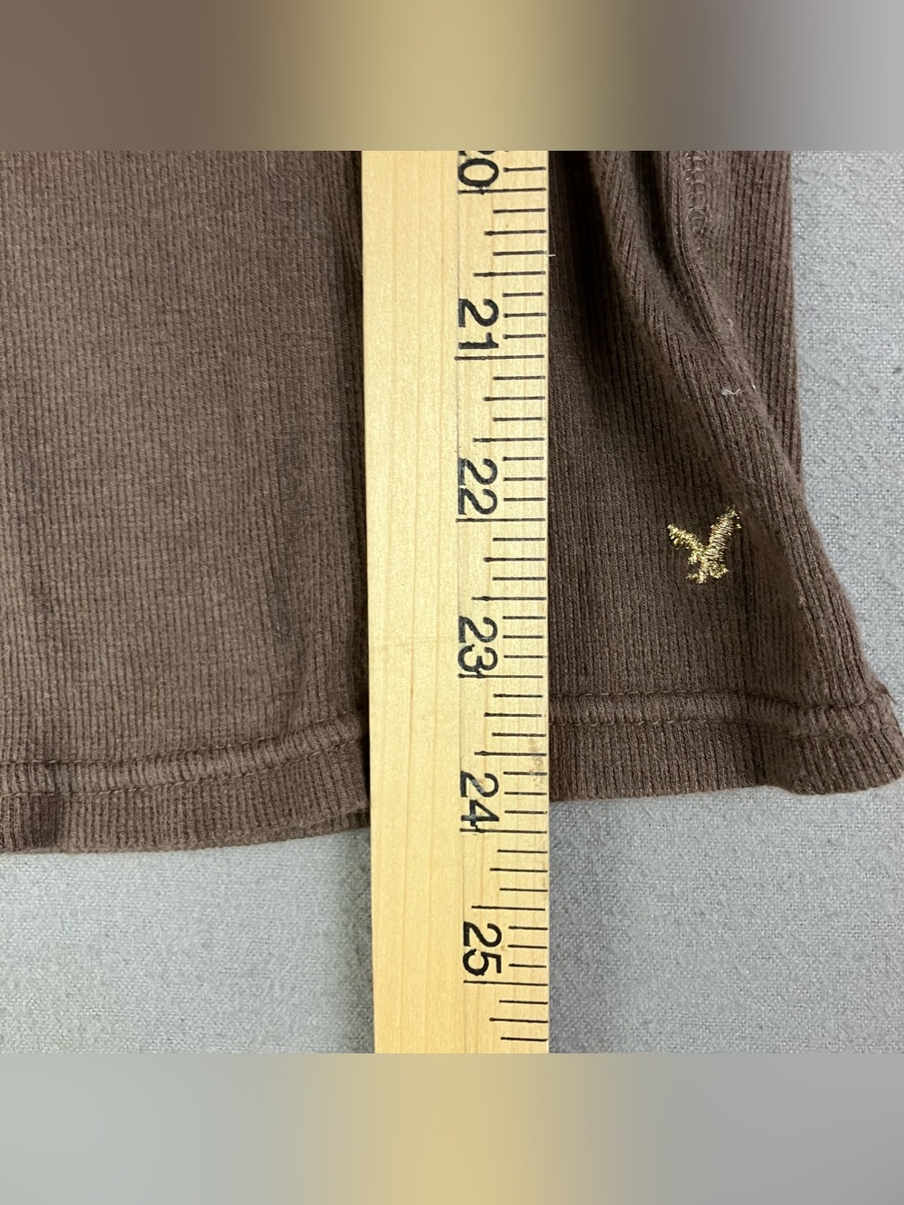 Vintage Y2K American Eagle Women’s Size XS Slim Henley Ribbed Short Sleeve Shirt - Picture 10 of 11